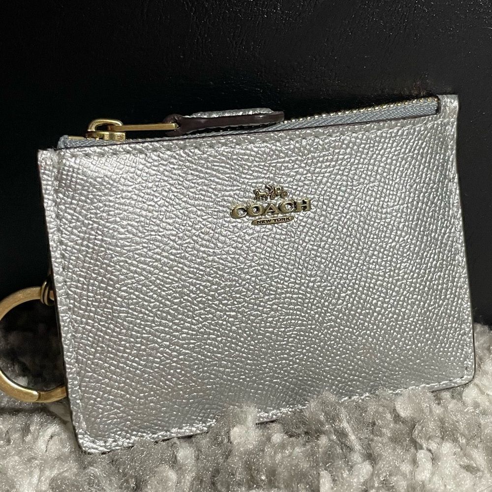 NWT Coach Metallic Mini ID Skinny